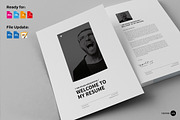 12 Pages - Minimal Resume CV, a Resume Template by Egotype (Thumbnail 1 of 5)