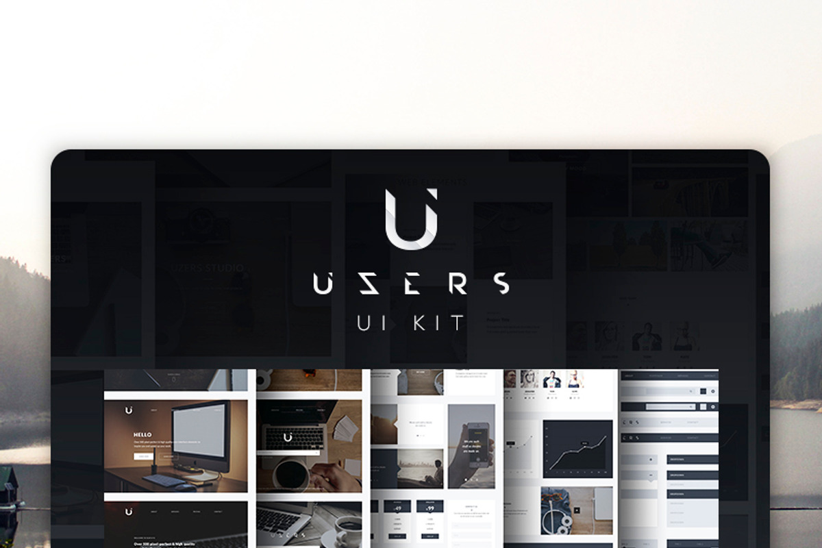 Uzers UI Kit, an UI Kit Template by Uzers (Photo 1 of 5)