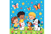 Children Enjoying the Outdoors, a Person Illustration by Sharon Schwalbe (Thumbnail 4 of 4)
