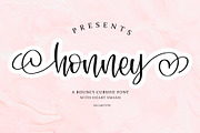 Honney | Cursive Handwritten Script, a Handwritten Font by Fontlicious (Thumbnail 1 of 7)