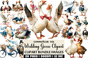 Wedding Goose Clipart, an Illustration by Craft Nest (Thumbnail 1 of 6)