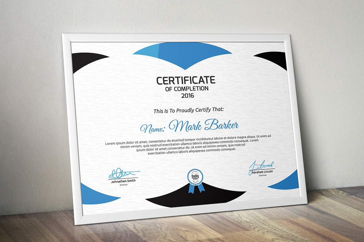 Certificate Word | PSD | AI, a Stationery Template by Curve Design (Photo 2 of 3)