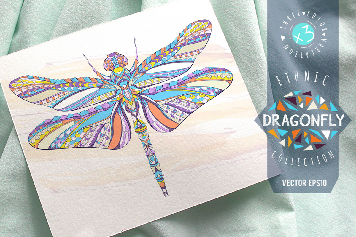 Ethnic Collection: Dragonfly, an Animal Illustration by ArtoJoy (Photo 1 of 5)