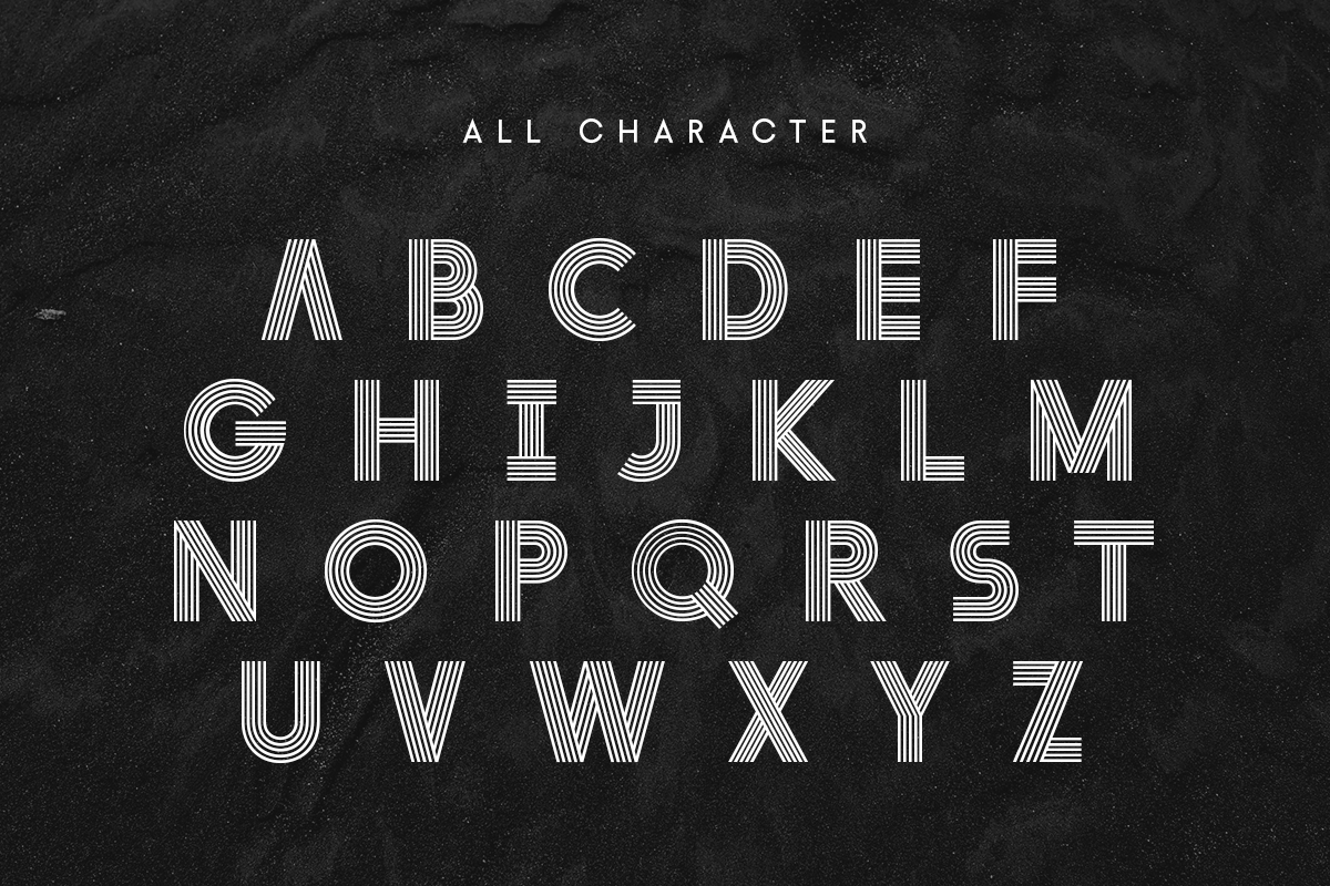 Layer - Layered Logo Modern Font, a Sans Serif Font by Hamz Studio (Photo 10 of 16)
