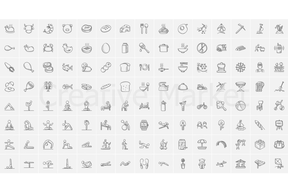 2200 vector sketch icons mega pack, an Outline Icon by Visual Generation (Photo 8 of 21)