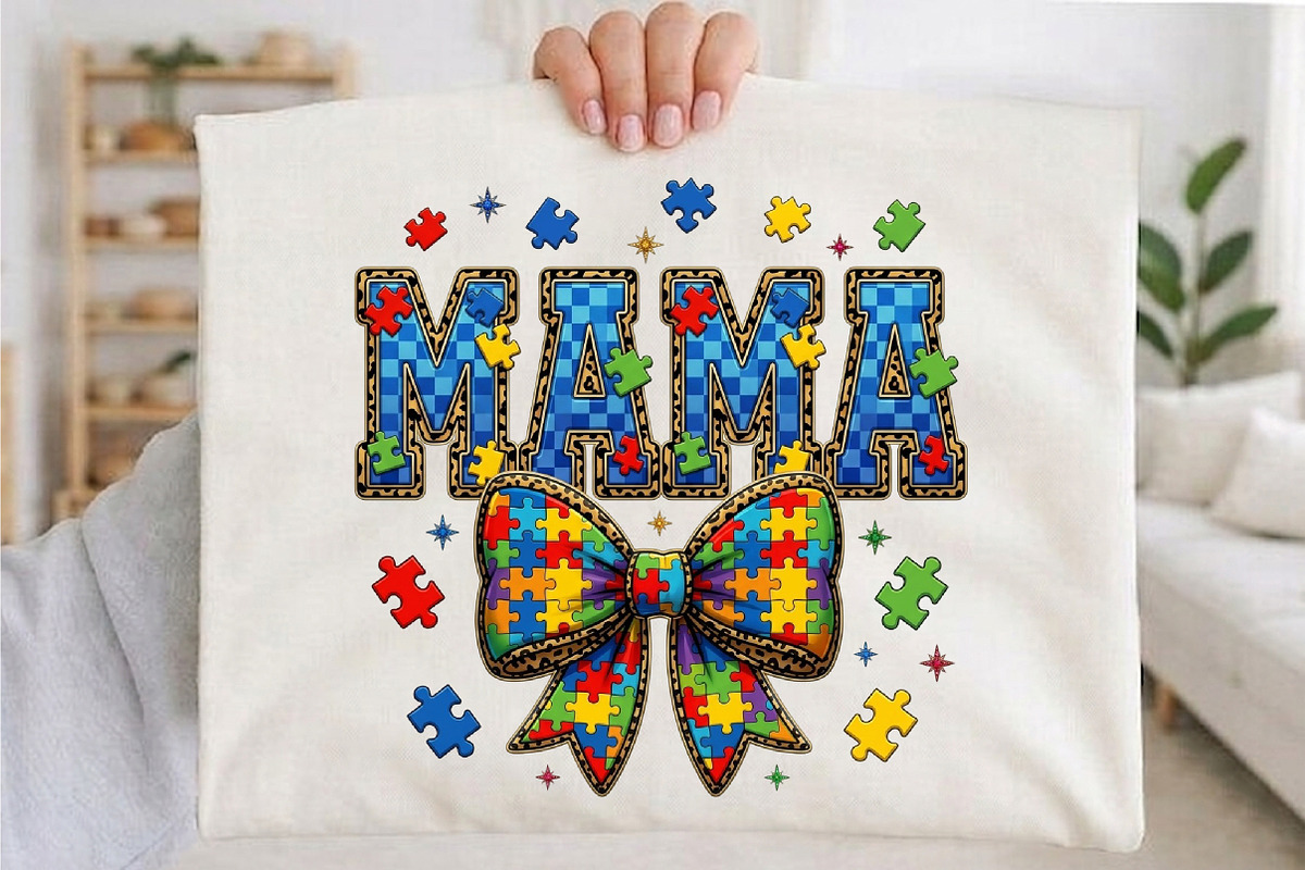 Coquette Autism Mama PNG, an Illustration by designcity5 (Photo 3 of 4)