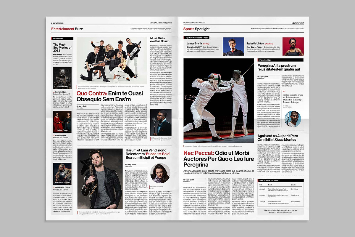 Newspaper, a Magazine Template by BrandPacks (Photo 6 of 7)