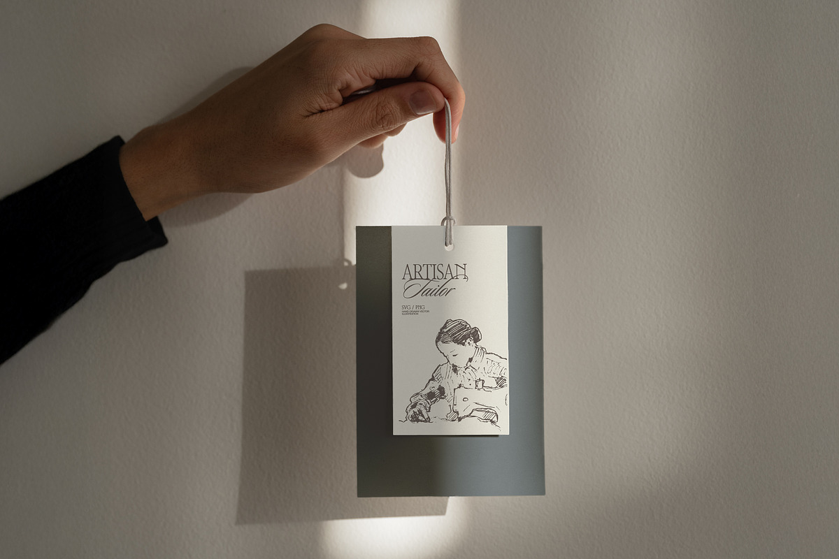 Artisan Tailor Sketch Illustrations, a Person Illustration by TheMountBirdStudio (Photo 6 of 6)