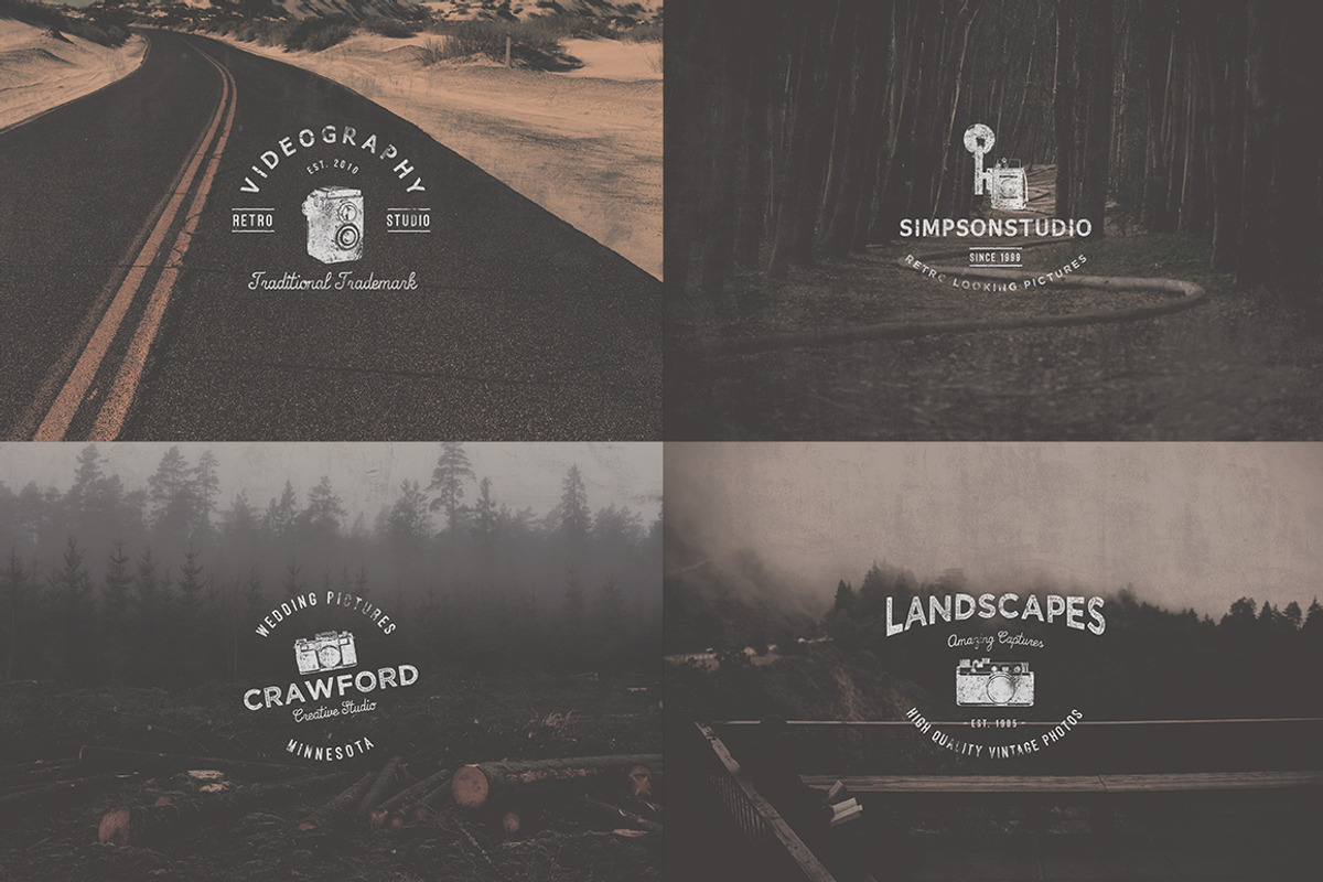 Vintage Photography Logo Collection, a Branding & Logo Template by DesigNoa (Photo 5 of 5)