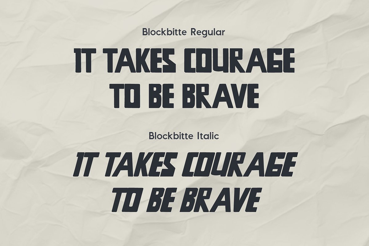 Blockbitte - Bold Display, a Sans Serif Font by Indotype Foundry (Photo 4 of 10)