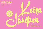 Keira Juniper - Bold Handwritten, a Handwritten Font by Get Studio (Thumbnail 1 of 10)
