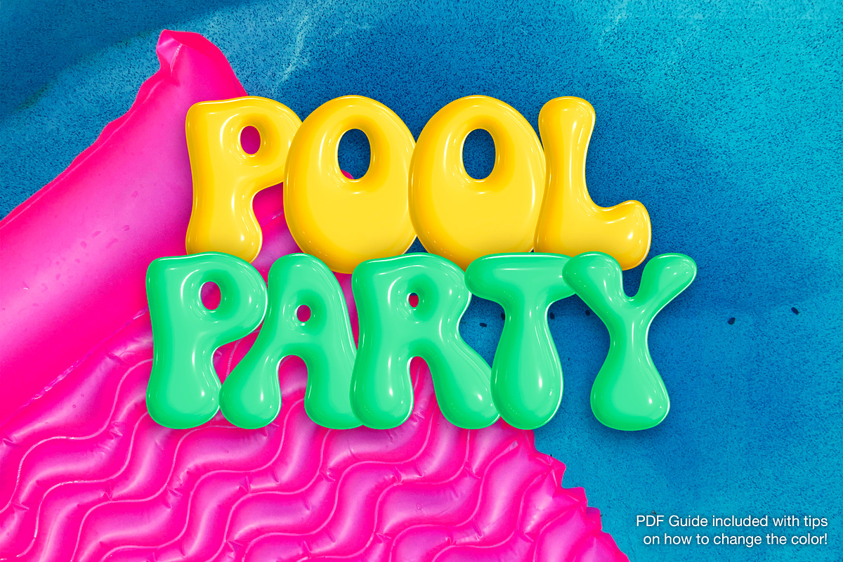 Bubble Gum | Pink 3D SVG Color Font, a Serif Font by The Creative Bix (Photo 14 of 14)