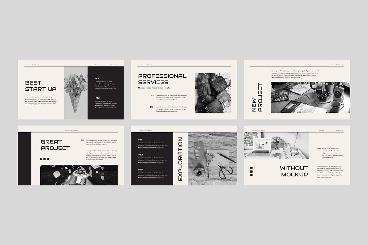 KROMA - Monochrome Presentation, a Presentation Template by Dankudraw (Photo 4 of 6)