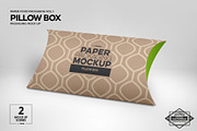 Pillow Box Packaging Mockup, a Packaging Mockup by INCDesign (Thumbnail 2 of 6)