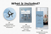 Pilates Canva Templates, a Social Media Template by Talipic Designs (Thumbnail 2 of 7)