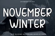 November Winter, a Serif Font by FreshTypeINK (Thumbnail 1 of 8)