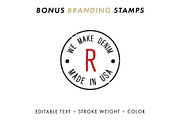 Postage Stamp Template Set (Updated), an Object Graphic by Krafti Lab (Thumbnail 9 of 14)