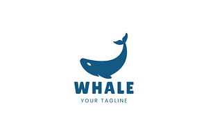 Whale logo icon illustration, a Branding & Logo Template by Dyn Studio