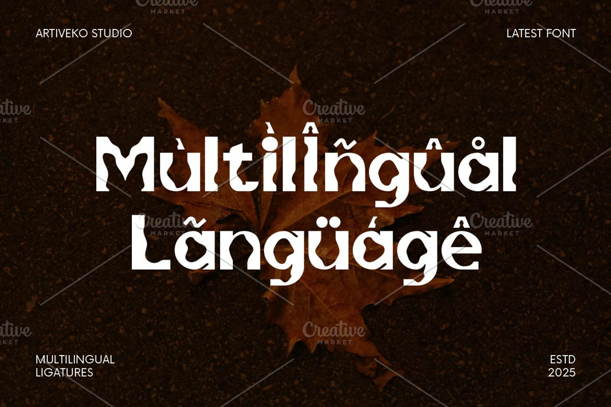 Etternal Display Retro Font, a Sans Serif Font by Artiveko (Photo 5 of 8)