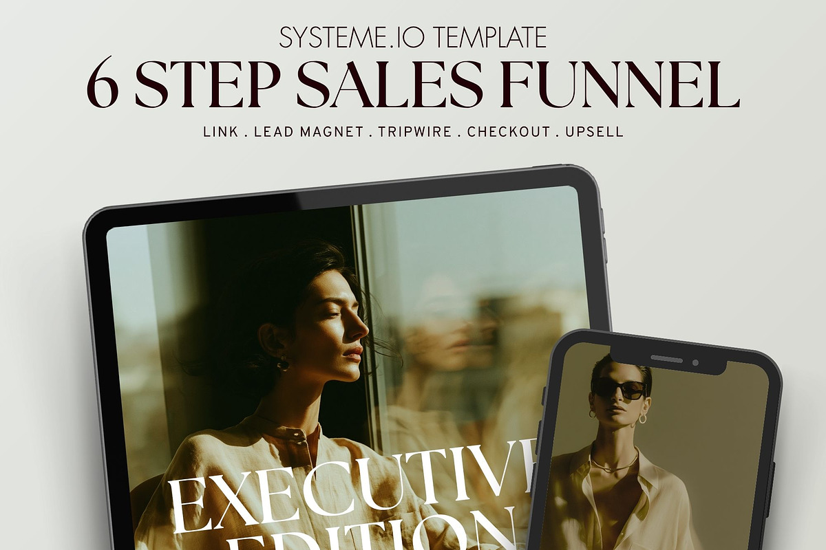 Systeme.io 6 Step Sales Funnel, an UI Kit Template by Alter Edit (Photo 1 of 11)