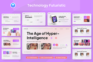 Technology Futuristic Presentation, a Presentation Template by Annora Studio