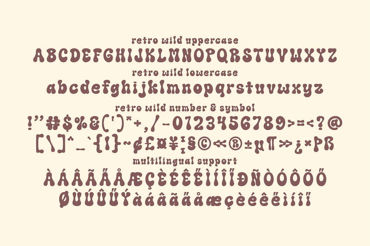 Retro Wild - Groovy Font, a Handwritten Font by Keithzo (Photo 6 of 7)