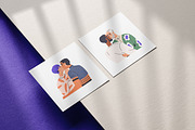 Lgbt love couples kissing set, a Person Illustration by Good Studio (Thumbnail 11 of 11)