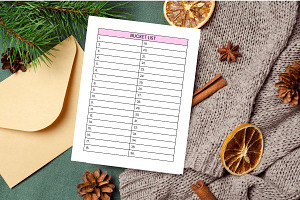 Bucket List Planner Printable