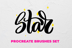 STAR Procreate Lettering Brush Set