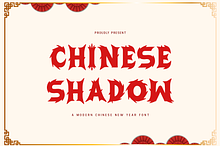 Chinese Shadow - Modern Chinese Font