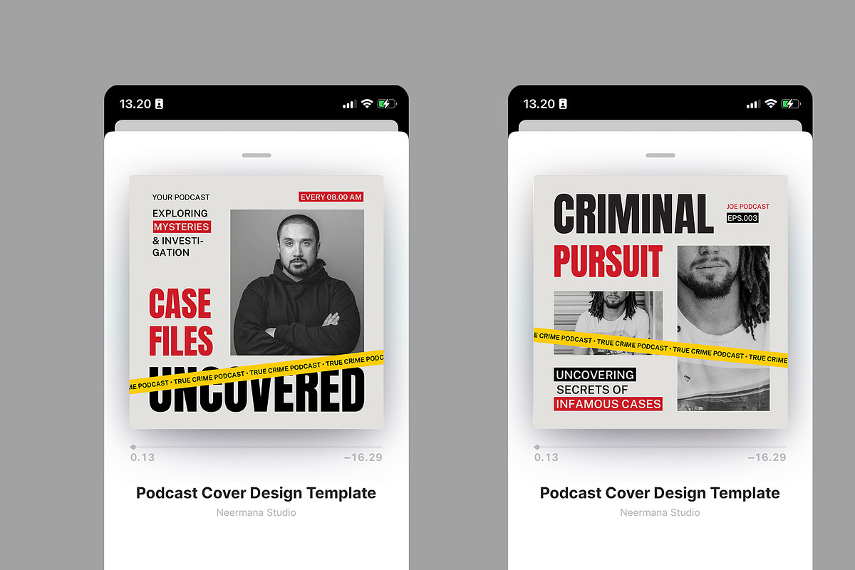 True Crime Podcast Cover, a Social Media Template by Neermana (Photo 3 of 4)