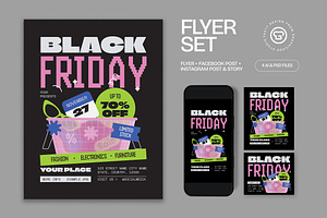 Black Friday Flyer, a Flyer Template by graphicook