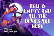 Dark Wizard a Spooky Serif Font, a Serif Font by Blankids Studio (Thumbnail 3 of 6)