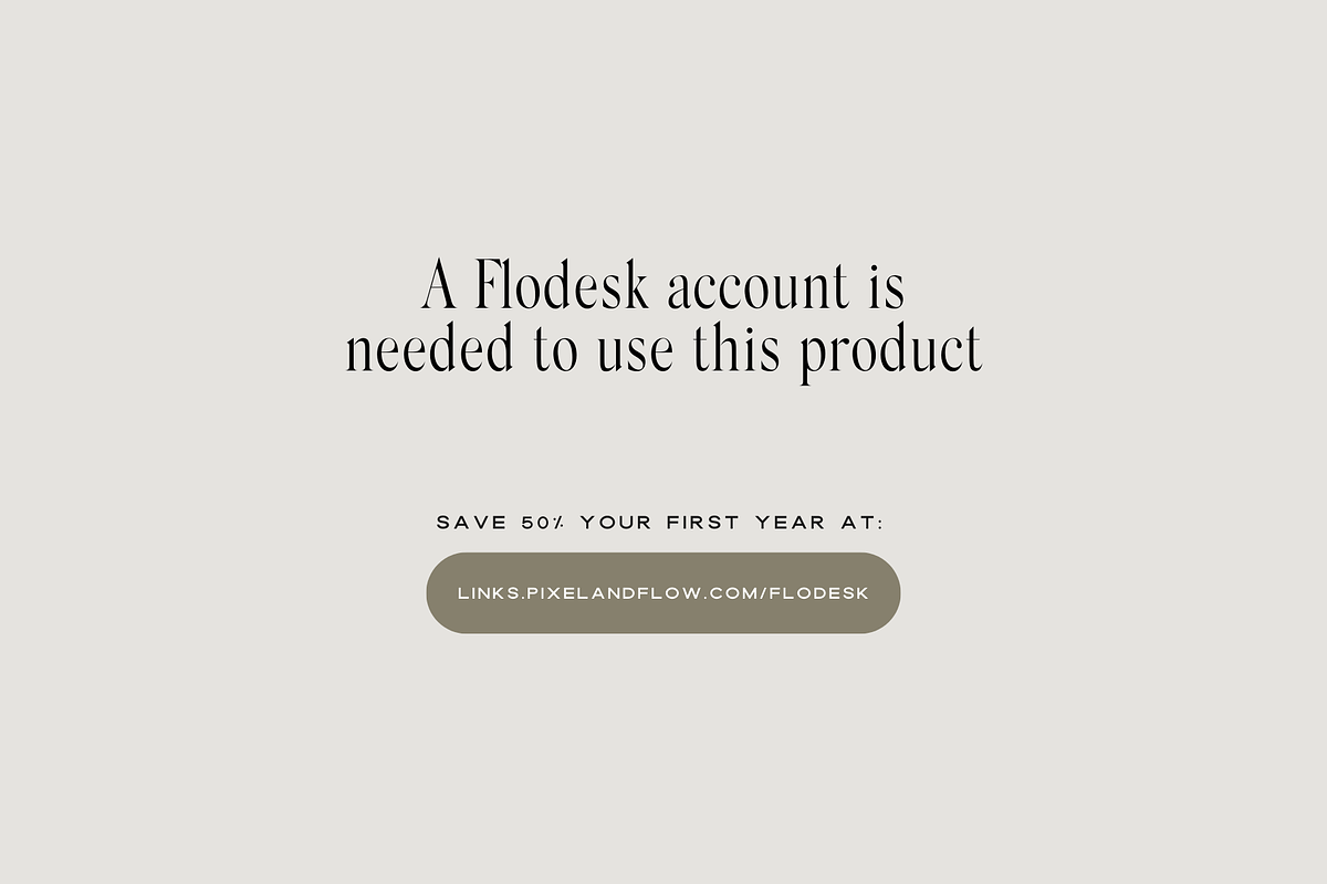 Flodesk Email Templates, a Marketing Template by Pixel & Flow (Photo 6 of 6)