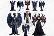 Nocturnal Winged Creatures Clipart, an Illustration by ThatsDesignArt (Thumbnail 7 of 10)