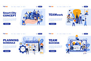 Flat Design Landing Page, a Finance Illustration by alexdndz (Thumbnail 3 of 11)