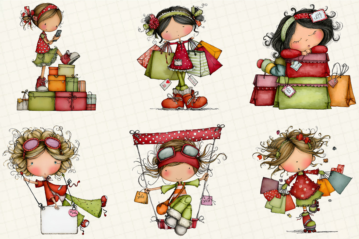Funny Black Friday Clipart, an Illustration by DreamCafeArt (Photo 2 of 8)