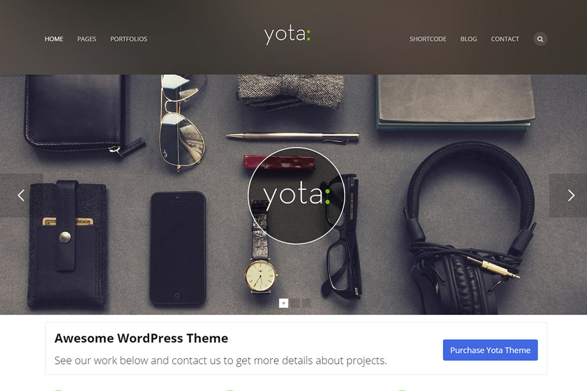 Yota - Creative WordPress Theme, a WordPress Template by ThemeFocus (Photo 2 of 3)