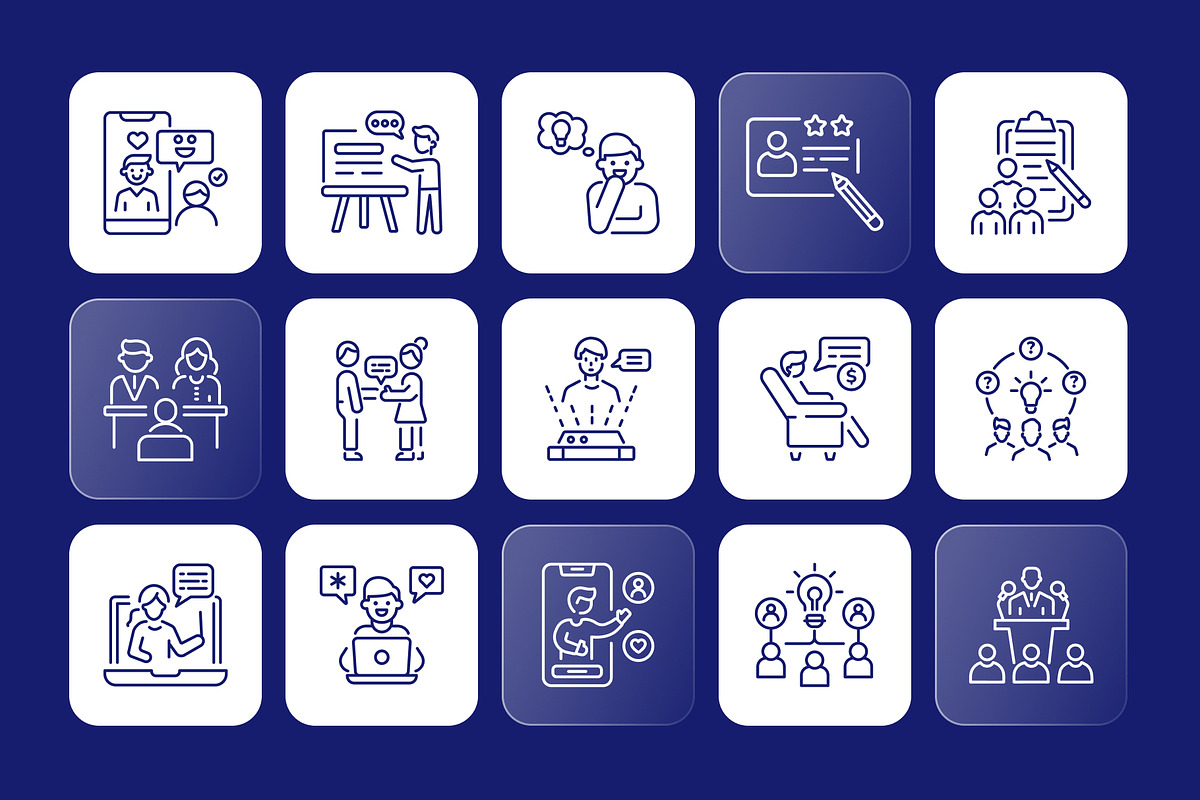 Animated Communication Icons, an Outline Icon by Prosymbols (Photo 4 of 5)