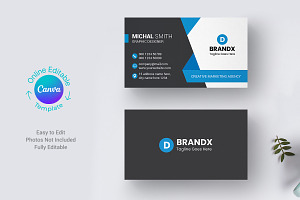 Canva Business Card Template, a Business Card Template by DesignOriel