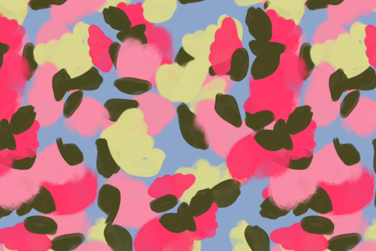 Vibrant bold neon flowers pattern, a Pattern Graphic by Nocito Design (Photo 5 of 5)