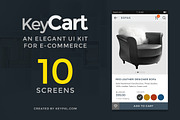 KeyCart Lite | UI Kit for eCommerce, an UI Kit Template by Thekeypixel (Thumbnail 1 of 4)