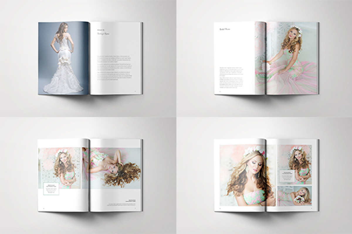 A5 Wedding Dress Lookbook, a Magazine Template by Bookrak Graphic Design (Photo 2 of 9)