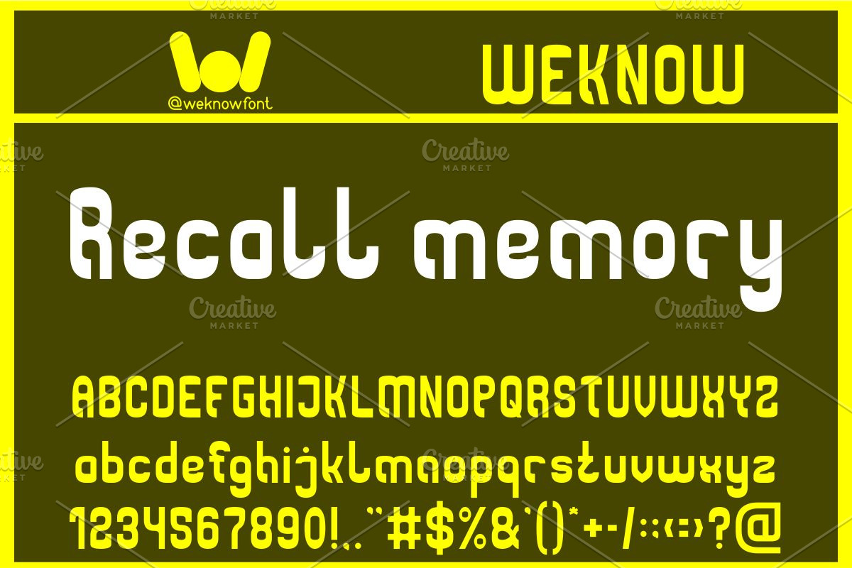 Flashback font, a Font by weknow (Photo 2 of 8)
