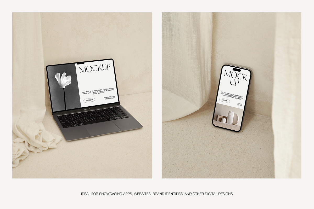 iPhone MacBook Book Mockups, an iPhone Mockup by Feel This (Photo 6 of 11)
