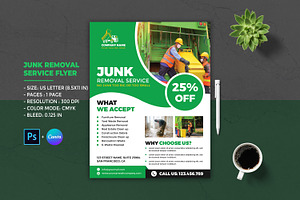 Junk Removal Services Flyer Template