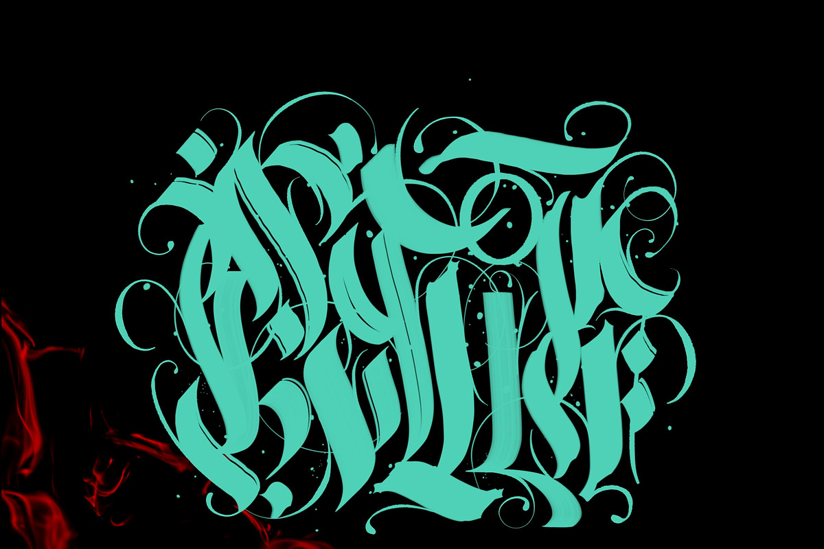 Blackletter Procreate Brushes, a Brush Add-On by Emmanuel Buron (Photo 6 of 13)