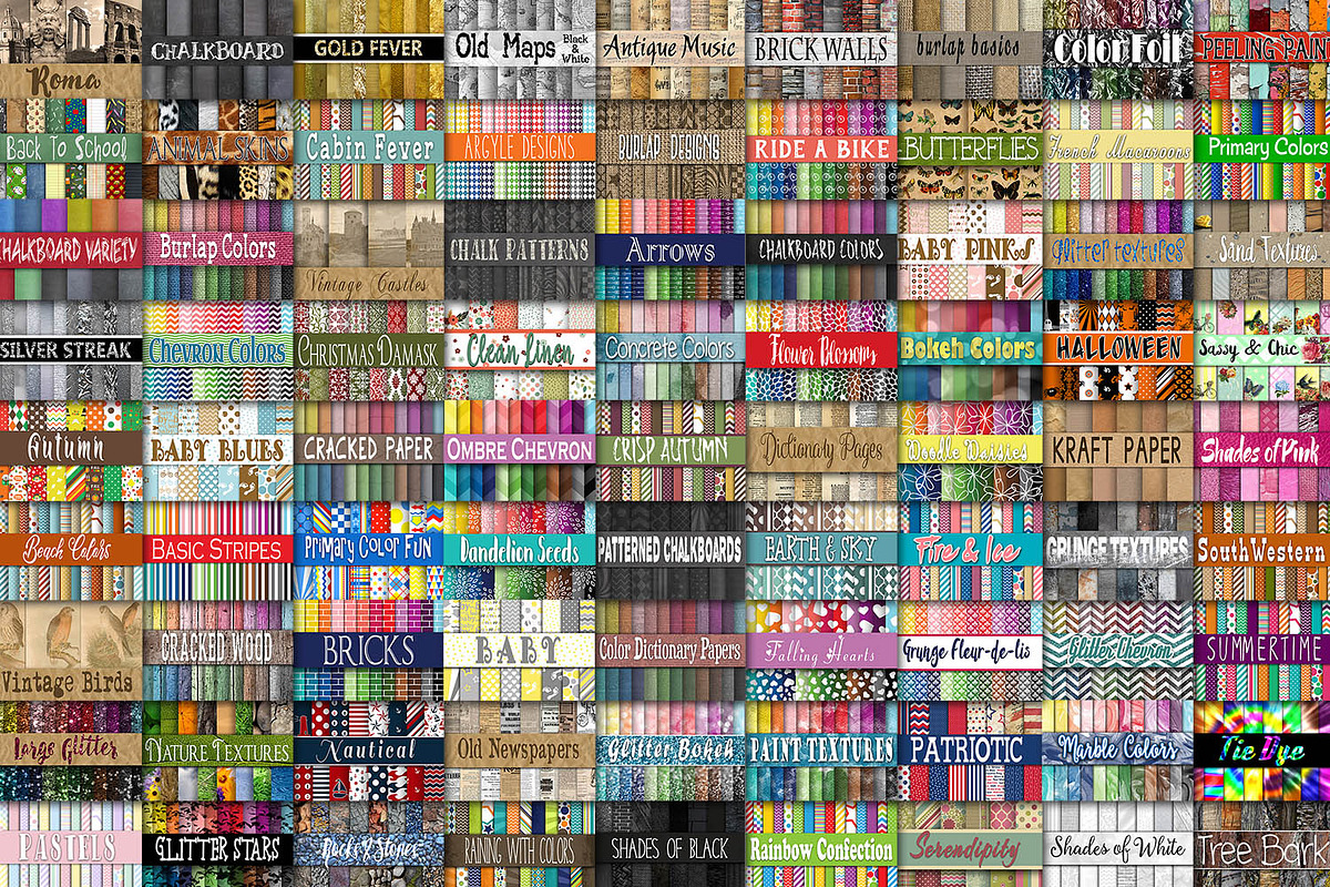 The Ultimate Digital Paper Bundle, a Pattern Graphic by OldMarket Designs (Photo 4 of 12)