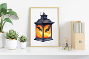 Watercolor Black Autumn Clipart, an Illustration by Canvas Craft (Thumbnail 6 of 7)