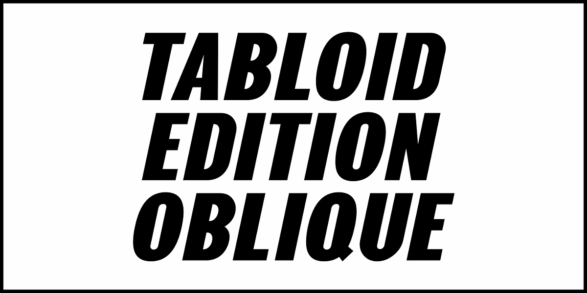 Tabloid Edition JNL, a Sans Serif Font by Jeff Levine Fonts (Photo 4 of 5)
